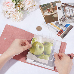 5 Inch PU Leather Cover Garden Seed Storage Organizer 2-Ring Binder Album&nbsp;AJEW-SP0004-72A