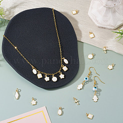 21Pcs 7 Styles Brass Enamel Charms&nbsp;KK-TA0003-19A