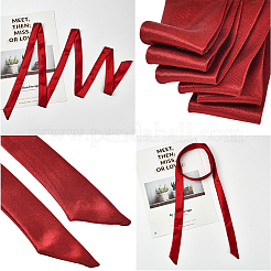 2Pcs Ribbon Long Bow Tie for Women&nbsp;AJEW-SP0003-50B