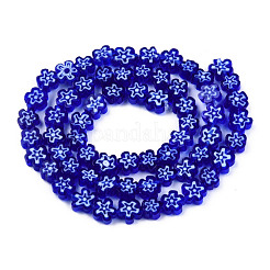 Handmade Millefiori Glass Bead Strands&nbsp;LAMP-N029-017A-02