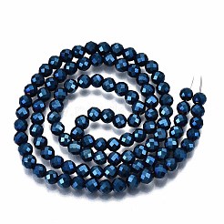 Electroplate Non-magnetic Synthetic Hematite Beads Strands&nbsp;G-T114-60B-04