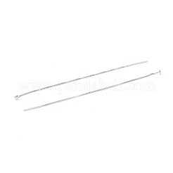 Rhodium Plated 925 Sterling Silver Ear Thread&nbsp;STER-P047-10P