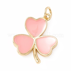 Brass Enamel Pendants&nbsp;KK-P217-03G