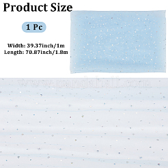 1M Sequins Polyester Organza Fabrics&nbsp;DIY-CY0003-41C