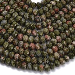 Natural Unakite Beads Strands&nbsp;G-Z111-A31