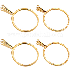 4Pcs 2 Styles 304 Stainless Steel Finger Ring Components&nbsp;DIY-BBC0003-13
