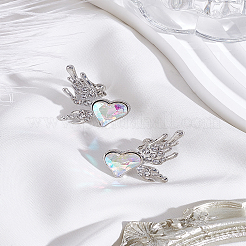 1Pair Alloy Rhinestone Clip-on Earrings&nbsp;EJEW-LP0012-20