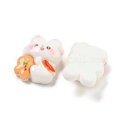 Christmas Rabbit Theme Opaque Resin Decoden Cabochons&nbsp;CRES-B022-04A