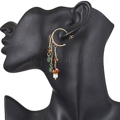 Golden 304 Stainless Steel Half Hoop Earrings&nbsp;EJEW-JE05675-01