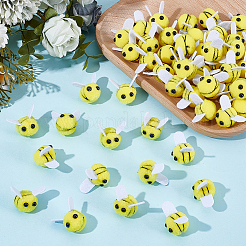 60Pcs Bees Polyester Wool Pom Pom Ball&nbsp;DIY-CY0003-29
