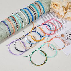 6 Sets 6 Style Nylon Braided Cord Bracelets Set&nbsp;BJEW-FI0001-34