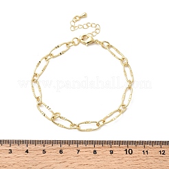 Brass Paperclip Chains Bracelet for Women&nbsp;BJEW-A065-09G