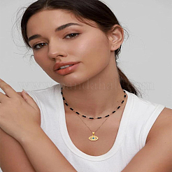 2Pcs 304 Stainless Steel Enamel Pendants&nbsp;STAS-LP0004-21