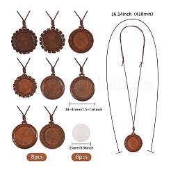 DIY Wood Pendant Decorations Making Kits&nbsp;HJEW-CA00076