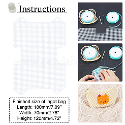 Resin Mesh Canvas Bag Sheets&nbsp;DIY-WH0260-15