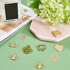 Yoga Theme Alloy Pendants&nbsp;PALLOY-SC0002-87