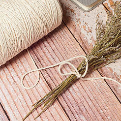 Macrame Cotton Cord&nbsp;OCOR-WH0030-02B