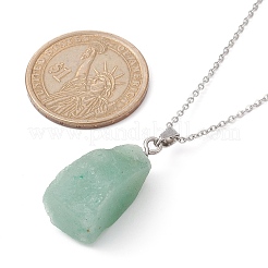 Natural Mixed Gemstone Nugget Pendant Necklaces&nbsp;NJEW-JN04507