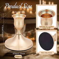 Iron & Aluminium Alloy Candle Holders&nbsp;DJEW-WH0077-09