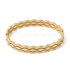 304 Stainless Steel Hinged Bangles&nbsp;BJEW-D408-15G