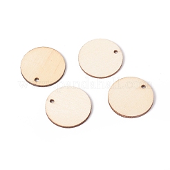 Unfinished Natural Poplar Wood Pendants&nbsp;WOOD-E010-06A