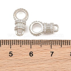 Brass Micro Pave Cubic Zirconia Connector Charms&nbsp;CU-CBAB99C-05P