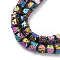 Electroplated Natural Lava Rock Beads Strands&nbsp;G-A256-D01-01H