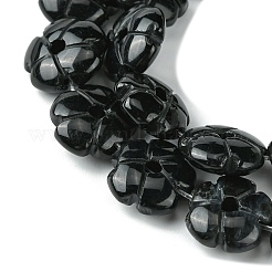 Natural Black Stone Beads Strands&nbsp;G-H023-B16-01
