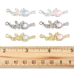 12Pcs 6 Colors Alloy & Glass Butterfly Connector Charms&nbsp;FIND-FS0004-08