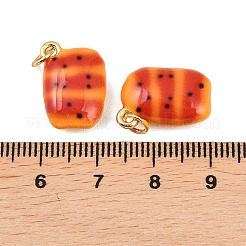Brass Resin Pendants&nbsp;KK-Z146-10