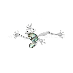 Retro Creative Abalone Shell Frog Brooch&nbsp;LS-PW-WG0F18B-01
