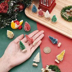 Christmas Tree Plastic Home Ornaments&nbsp;DJEW-WH0015-04