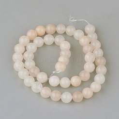 Natural Pink Aventurine Gemstone Round Bead Strands&nbsp;X-G-R288-6mm