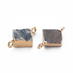 Natural Druzy Agate Links Connectors&nbsp;G-S359-081