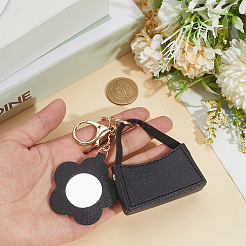 1Pc Portable Imitation Leather Bag Keychain&nbsp;AJEW-CL0001-64C