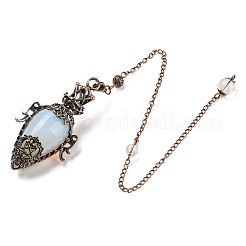 Mixed Gemstone Dowsing Pendulum Big Pendants&nbsp;G-H293-01R