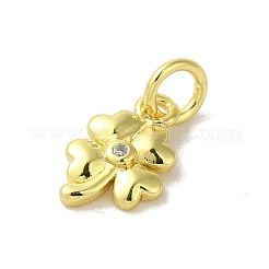 Real 18K Gold Plated Brass Pave Cubic Zirconia Pendants&nbsp;KK-M283-09D-01