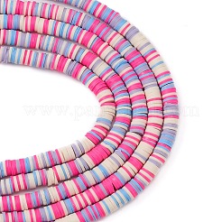 Handmade Polymer Clay Beads Strands&nbsp;CLAY-R089-8mm-T033