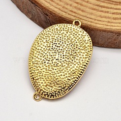 Faceted Nuggets Brass Glass Links connectors&nbsp;KK-L137-13-NR