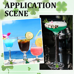 20Pcs 10 Styles Saint Patrick's Day Alloy Enamel  Charm Wine Glass Charms&nbsp;AJEW-SC00046