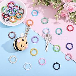 40Pcs Spray Painted Alloy Spring Gate Rings&nbsp;FIND-ME0004-10