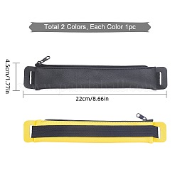 2Pcs 2 Styles PU Leather Adjustable Elastic Band Pen Holder&nbsp;AJEW-GF0002-99B