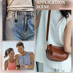 3Pcs Cowhide Leather Keychains&nbsp;KEYC-CL0001-33C