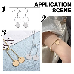 60Pcs 4 Styles Ion Plating(IP) 304 Stainless Steel Charms&nbsp;STAS-AR0002-51