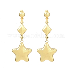 304 Stainless Steel Dangle Stud Earrings&nbsp;EJEW-P325-04B-G