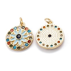 Real 18K Gold Plated Brass Micro Pave Cubic Zirconia Pendants&nbsp;ZIRC-M114-51G-04