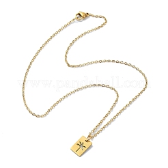 304 Stainless Steel Pendant Necklaces&nbsp;NJEW-B078-02G