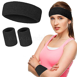 2 Bags Cotton Sports Headband & Wristband Set&nbsp;AJEW-CN0004-74B