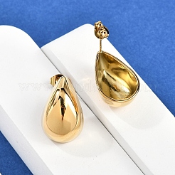 304 Stainless Steel Teardrop Stud Earrings&nbsp;EJEW-R008-01G