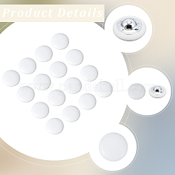 30Pcs 1-Hole PU Letaher Shank Buttons&nbsp;BUTT-CL0001-01A-02